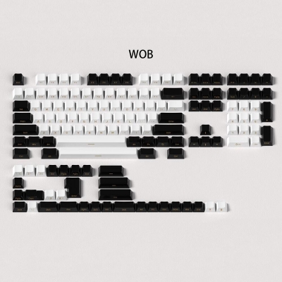 WOB 104+41 Cherry Profile ABS Doubleshot Keycaps Set Side Legends for Cherry MX Mechanical Gaming Keyboard